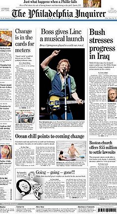 Springsteen Philadelphia Inquirer, 9-9-03