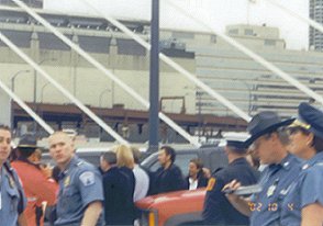 Bruce Springsteen arrival at Zakim Bridge, Photo Courtesy of Jillian