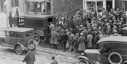 Police Raid on a Washington D.C. gambling location-early 1900's