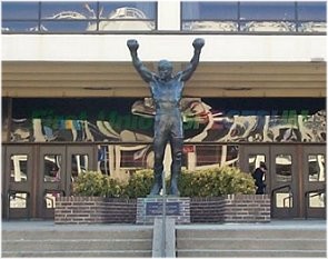 The famous Rocky Balboa Statue-The Spectrum-Philadelphia, Pa