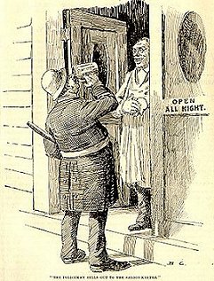 editorial cartoon, Chicago 1890's