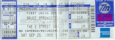 Bruce Springsteen Concert ticket